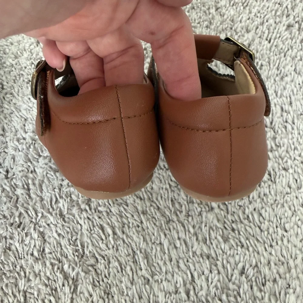 Felix and Flora Brown Mary Jane Kids Dress Shoes